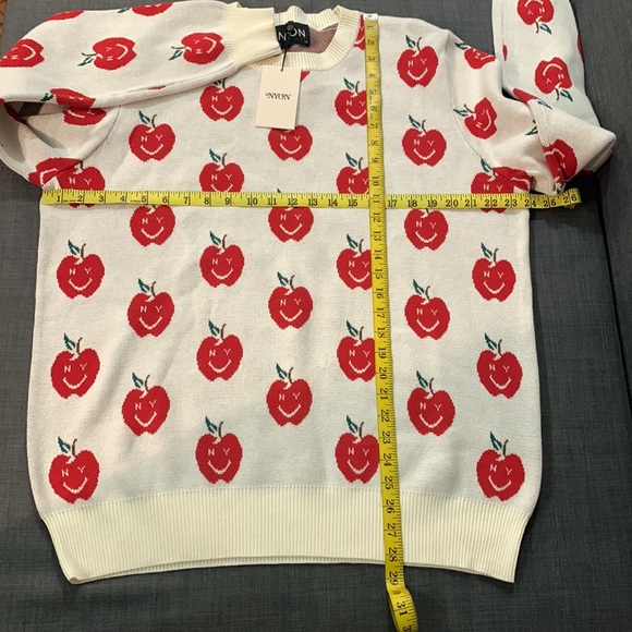 NYON NEW Crewneck Sweater Large New York Big Apple Cotton Plazacore Casual Theme - Picture 10 of 14